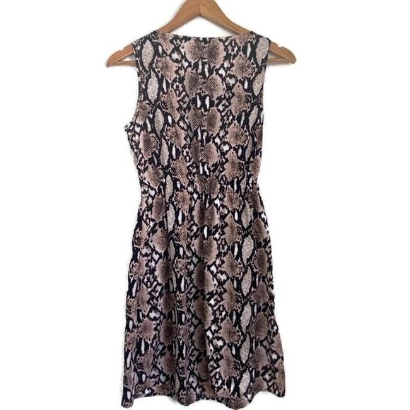 Brown Python BlousonāDress Sz S - Picture 2 of 9